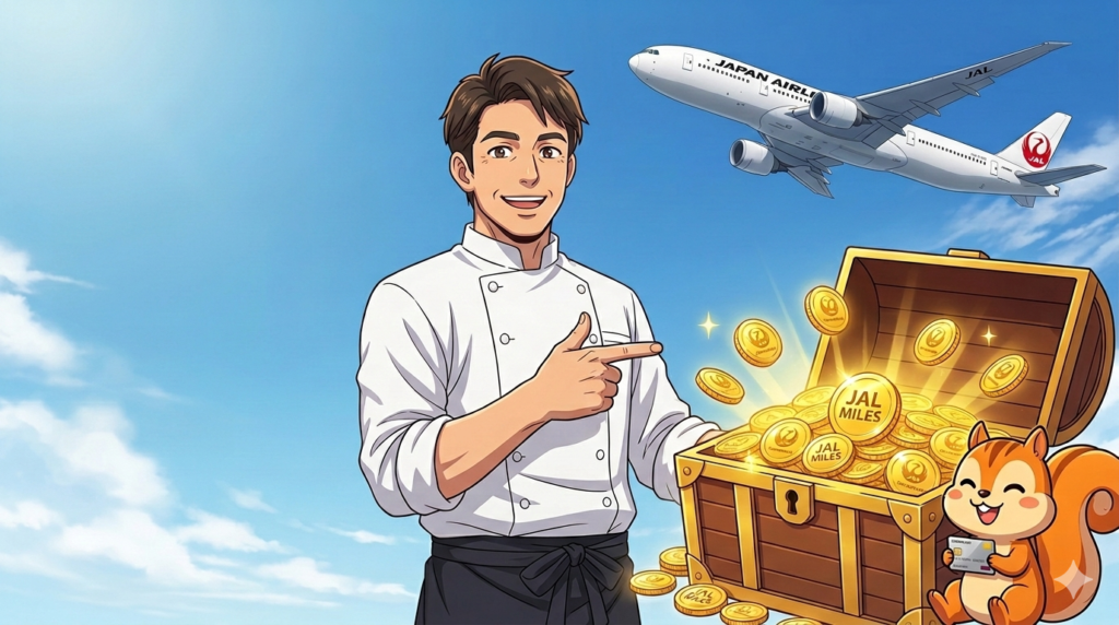 JALマイルの宝箱とモッピー