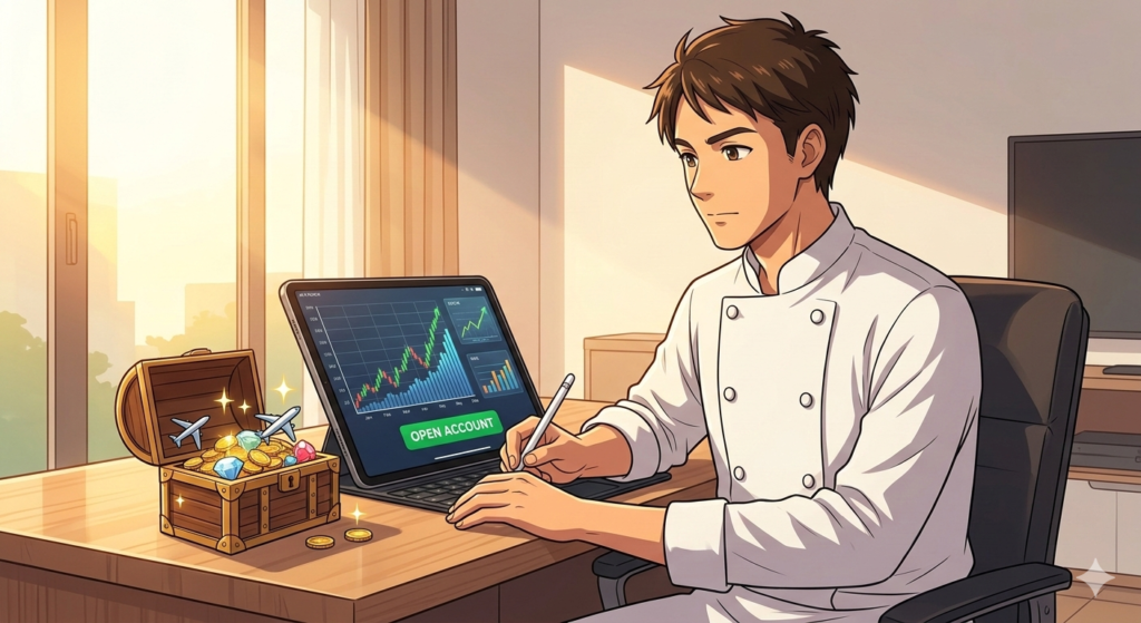 iPadで資産を管理し、マイルという宝を手に入れた瞬間