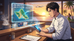 さて、ここからが本題。 現在の保有マイルを50,000マイルと仮定し、残り100,000マイルを『いつまでに、いくらで』回収するか。最も効率的なレシピを提示します。