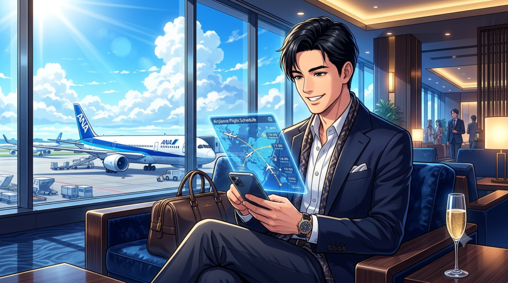 東京のオーナーシェフ・ダスティが解説する、2026年最新のANA「今週のトクたびマイル」の新スケジュールサイクルと週末旅行のタイムラインイメージ